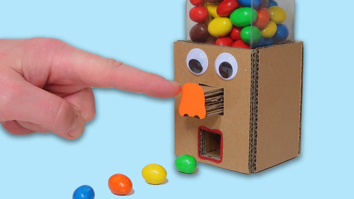 Cardboard Candy Dispenser Machine