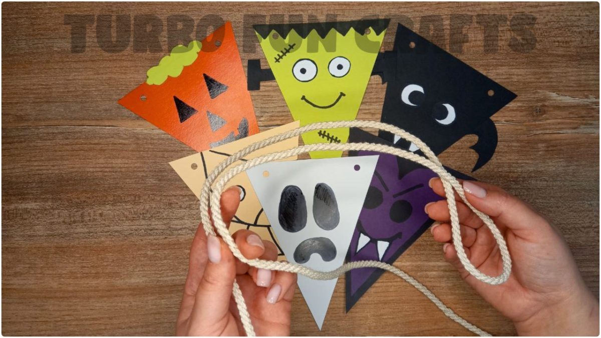 How to make Easy Halloween Decorations in just 5 Minutes | Simple Hacks for a Halloween Party | DIY Garland with Halloween Characters