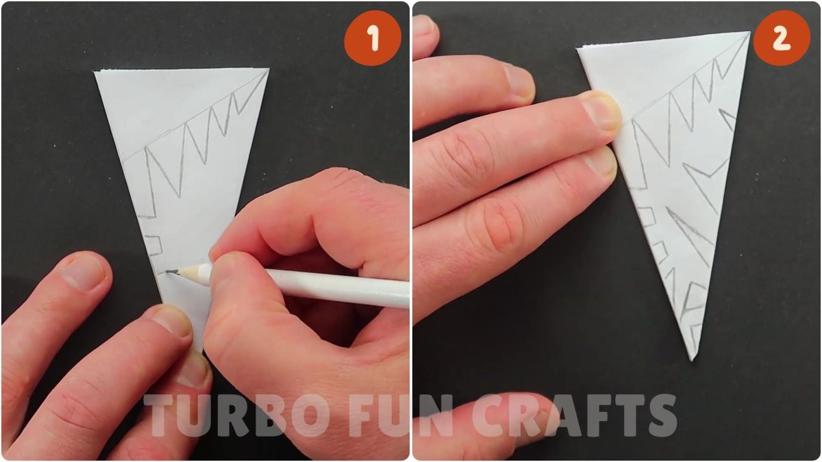 EASY Paper snowflake in 5 minute craft - Paper snowflake - DIY 