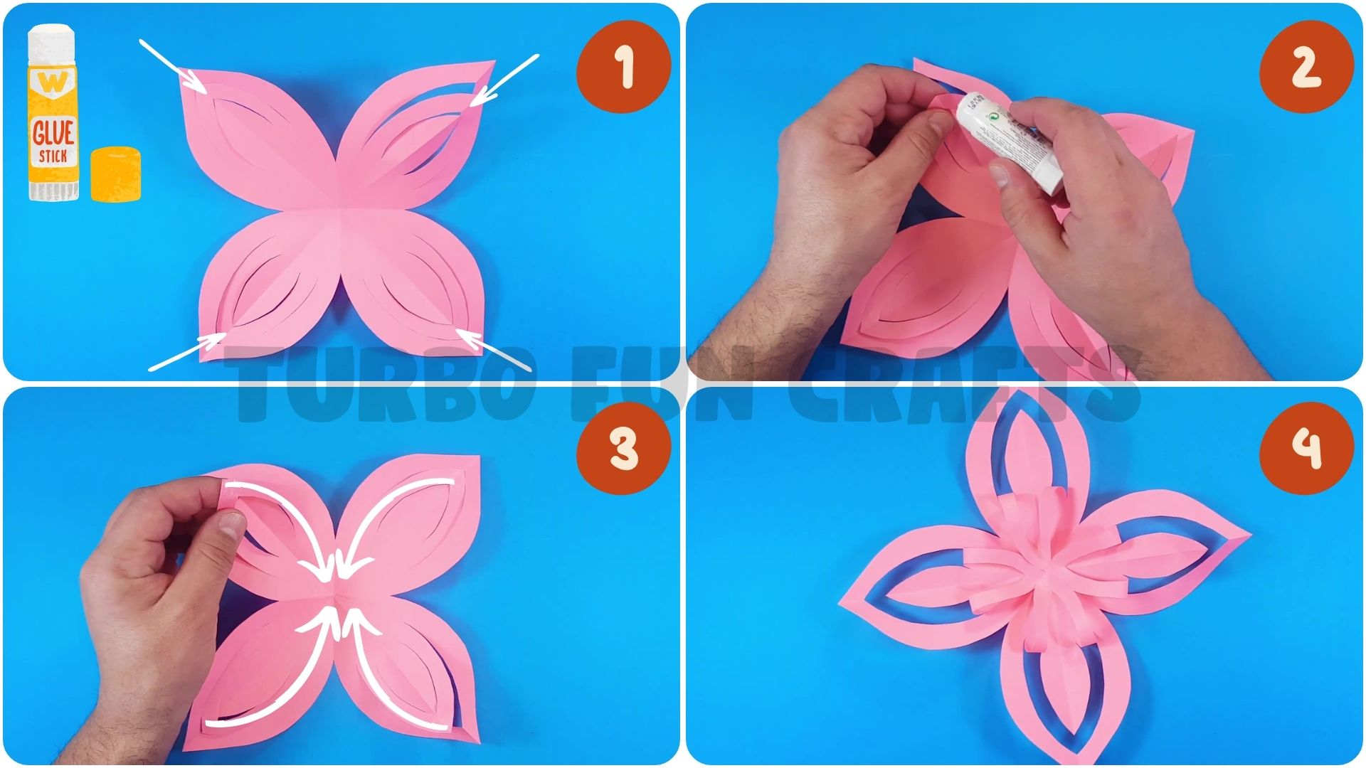 How To Make A 3d Paper Snowflake Tutorial Turbofuncrafts