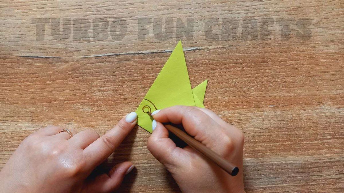How to make an Easy Paper Fish. Origami Project for Fine Motor Skills.