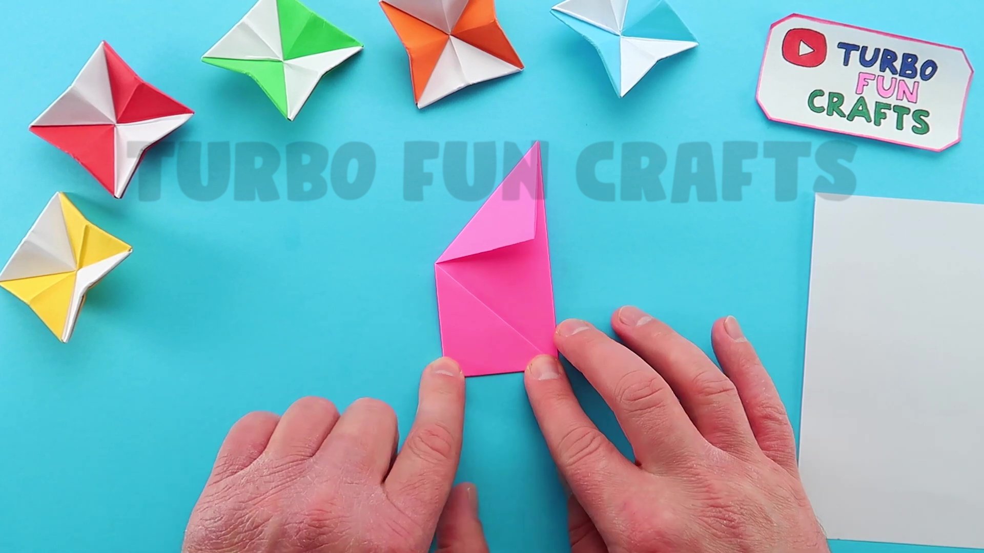How to make Origami Paper Beyblade - TurboFunCrafts