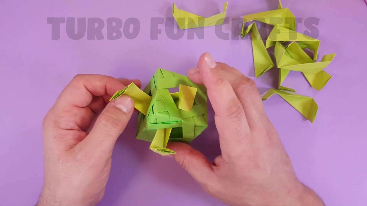 Origami Diamond Window Cube Ring