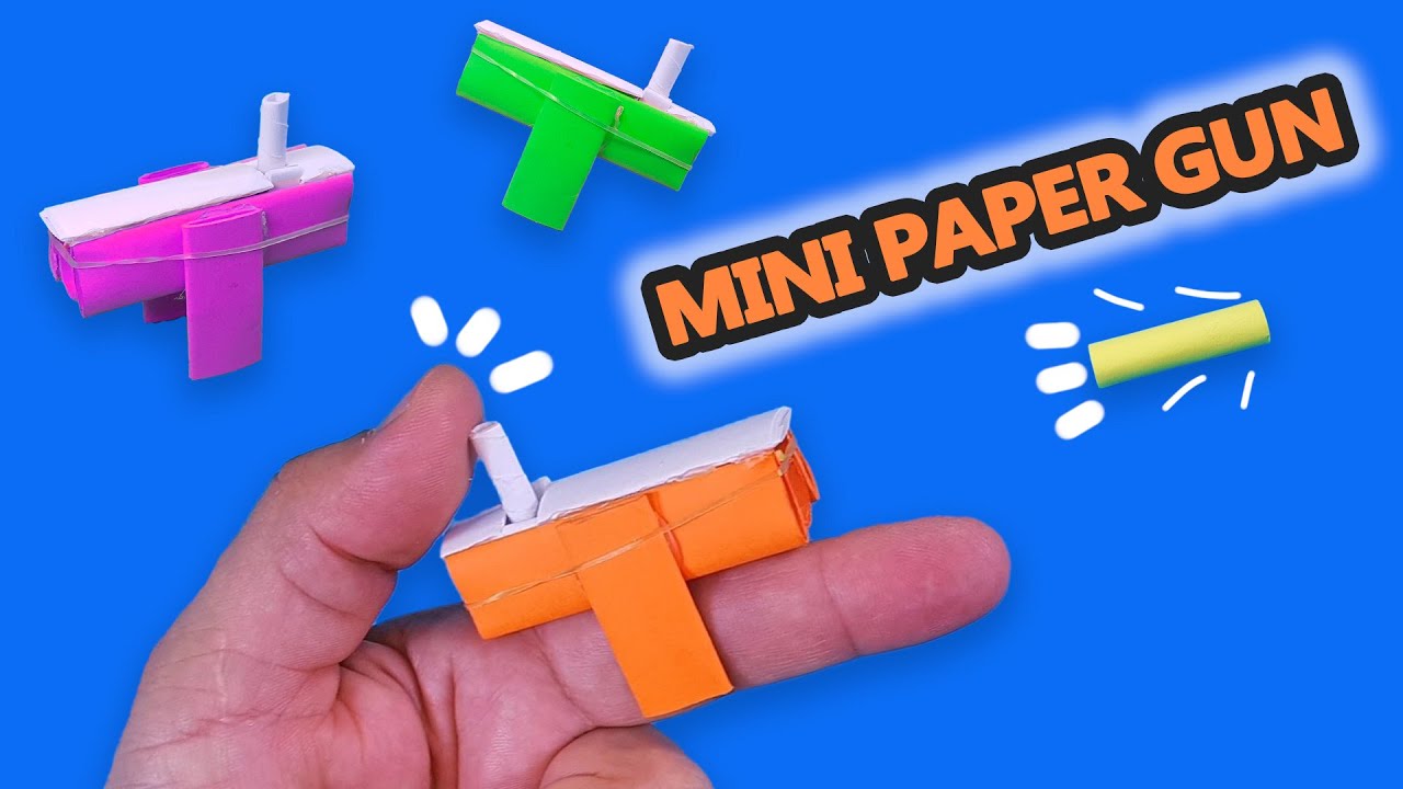 how to make a paper gun that shoots paper bullets