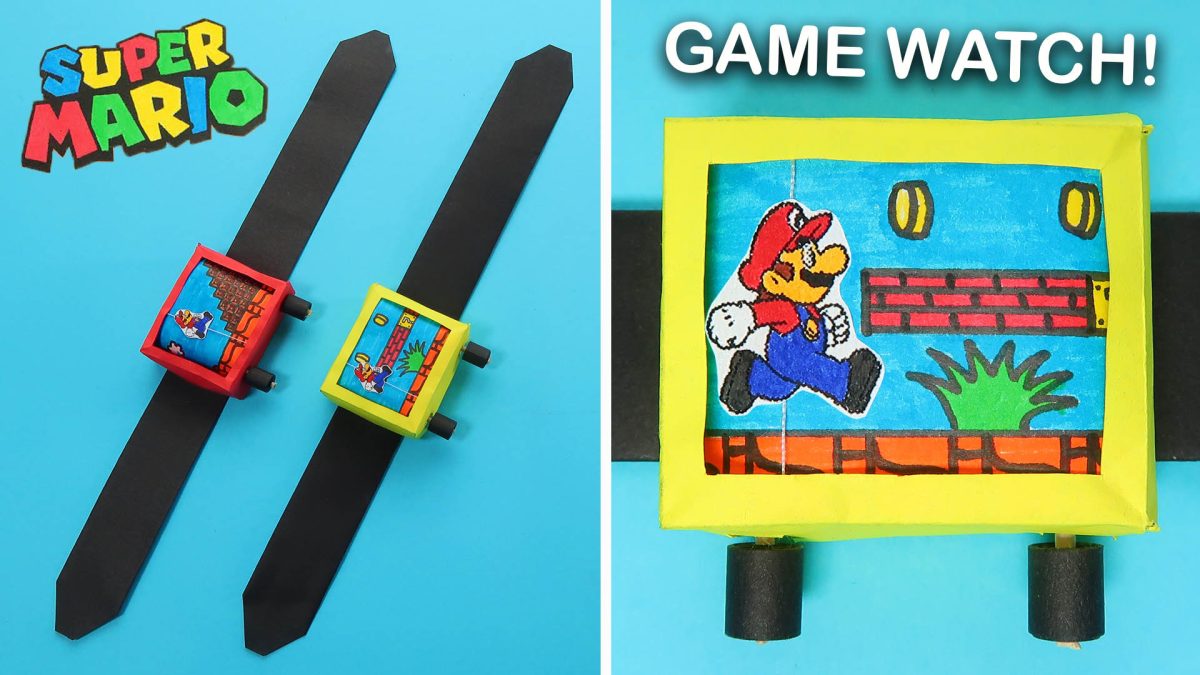 Paper Gaming Watch Super Mario
